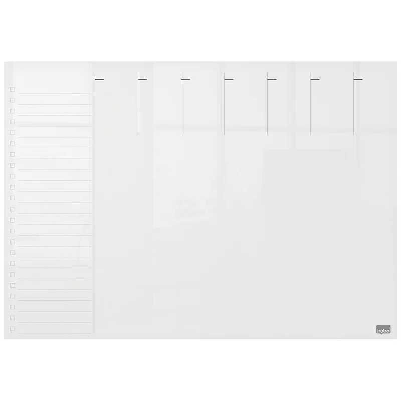 Nobo Transparent whiteboard Mini Weekly Planner A3