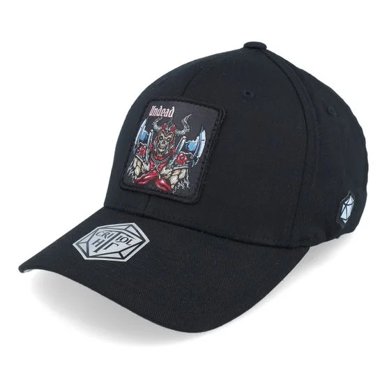Critiql Hit - Zwart flexfit Cap - Undead Box Patch Black Stretch Fit @ Hatstore