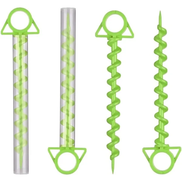 Gröna tältpinnar 4-pack tältpinnar för camping, tält, tältpinnar, tältpinnar, tältpinnar, tunga pinnar