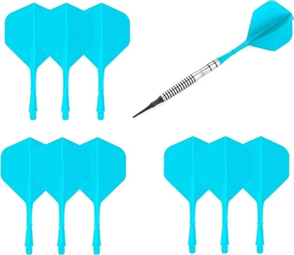 【DT】9 stk. One Piece Piler og Flights Dart Tilbehør