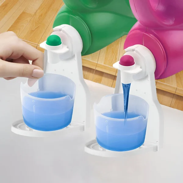 [2-pack] Tvättmedelsdroppfilter/mugghållare, passar de flesta ekonomistorlekar, inga fler läckor eller kladd.