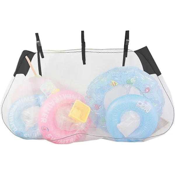 Pool Float Net Opbevaringspose, Mesh Pool legetøjspose, legetøjsopbevaring til pool, Pool Float Net Opbevaringspose med justerbare stropper, Foldbar 