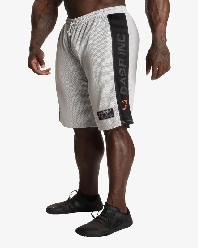 Gasp No1 mesh shorts - Vit/Svart - S