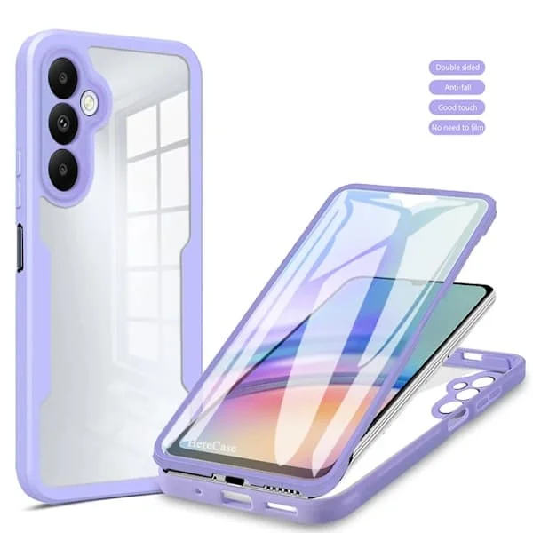 360 Full Body Skjermbeskytter Gjennomsiktig Deksel For Samsung Galaxy A05S Støtsikkert Telefondeksel, AB