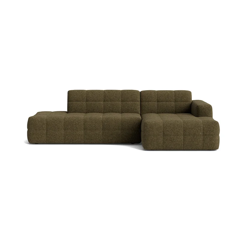 Paris chaiselong sofa, højrevendt | open end - Modesto Mørkegrøn - 282x162x77cm - Sofa, chaiselong - Komfortabel PU skum