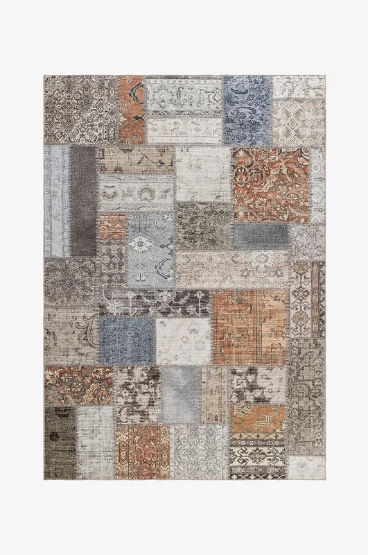 KM Home - Slätvävd Patchwork - Flerfärgad - Slätvävda mattor - 300X400 - Från Homeroom