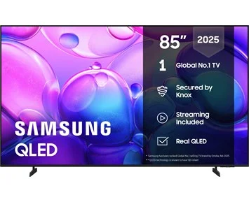 Samsung-TQ85Q6FAAUXXC-Samsung 85" Q6F 4K QLED Smart TV-Tv-75 tommer og større