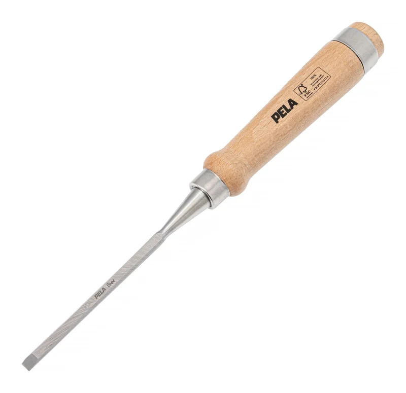PELA 548286 Stämjärn med trähandtag 6 mm, Handverktyg