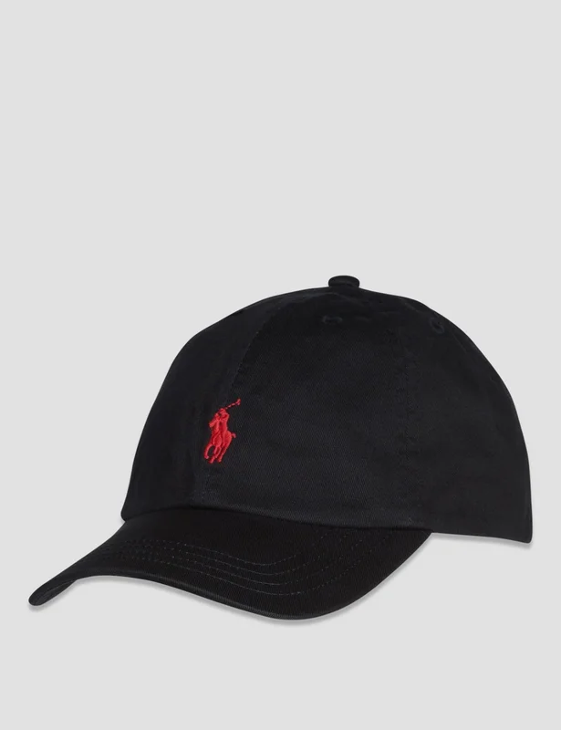Polo Ralph Lauren The Iconic Cotton Chino Ball Cap Zwart Caps Jongens - Kids Brand Store