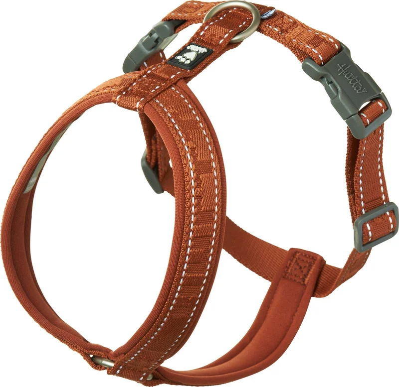 Hurtta Casual Y-Harness ECO valjaat, 80 - 100 cm, ruskeaoranssi