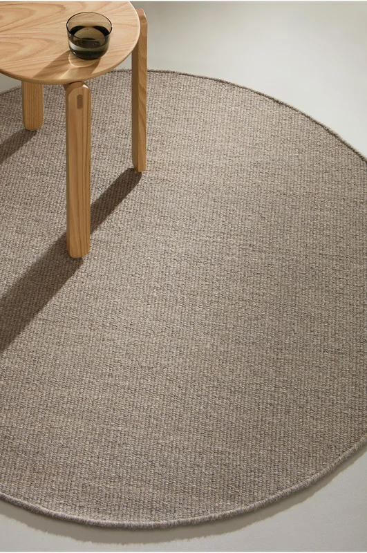 Jotex - Rond Wollen Tapijt Greige Greige - ROW - Koop Wollen vloerkleden bij Jotex