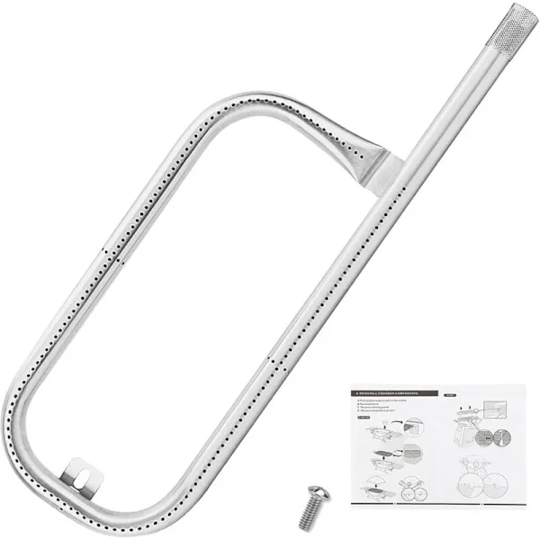 43 cm poltinputken lisävarusteet Weber Q100 -sarjalle Q100 Q120 Q1000 Q1200, Weber BBQ varaosa 41657 304 ruostumattomasta teräksestä valmistettu 