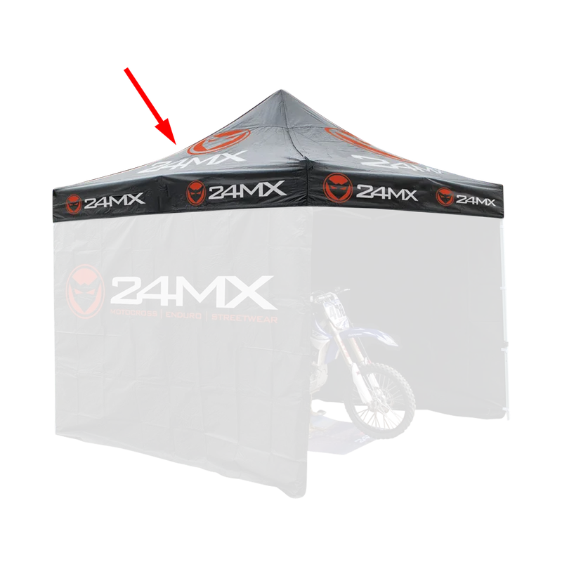 Techo de Carpa 24MX para Carpa Easy-Up de Cross Negro (Solo Techo)