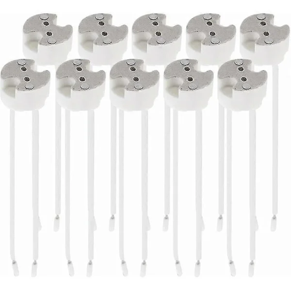 Set med 10x GU5.3 Sockel - GU5.3 Eller MR16 Sockel - Fäste med 12V Kabel - För Ljuskälla Lampa Såsom LED Halogen Spot