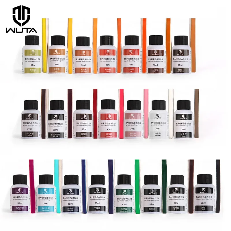 AliExpress - WUTA 30ml professionnel bord du cuir peinture huile colorant bord Dressing couleur manteaux finition du cuir fournitures bricolage 