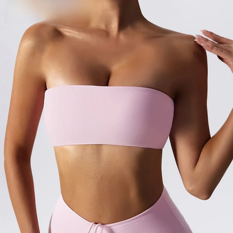 AliExpress - Sommer Trägerloser Sport-BH für Damen, Schnelltrocknende Yoga-Kleidung, Damen Tube Top Fitness Brustwickel-Unterwäsche, Workout-BH für 