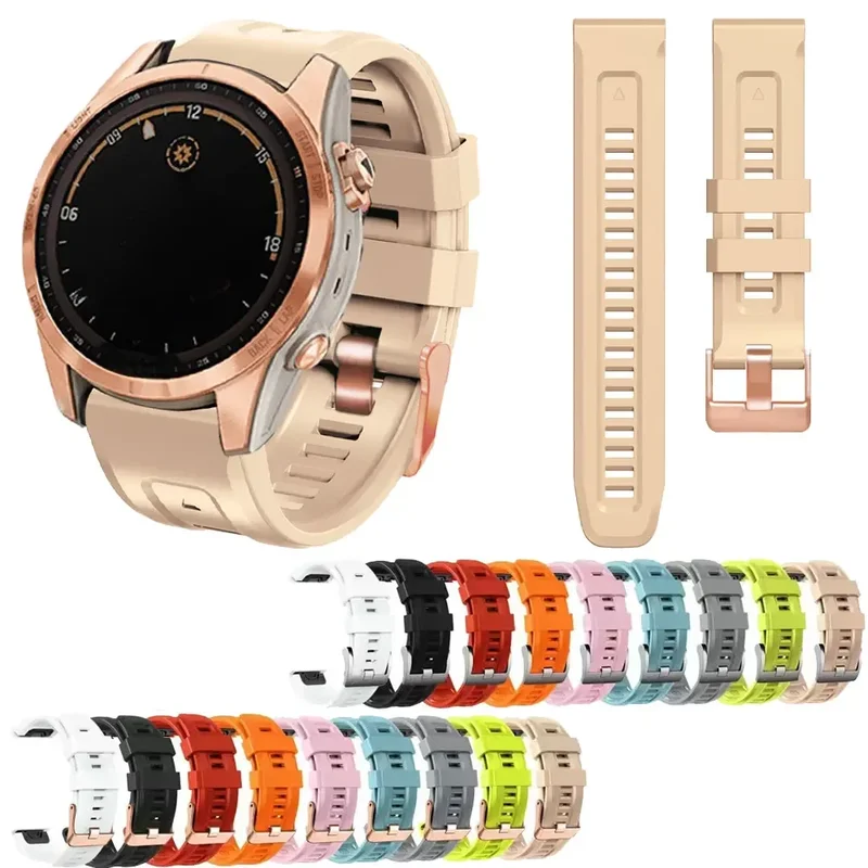 AliExpress - Bracelet de montre pour Garmin Fenix 7S 6S 5S Bracelet en Silicone Bracelet de montre intelligente Fenix 7S 6S Pro / 5S Plus