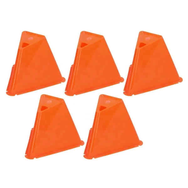 5-pack Fotboll Barriär Träningskoner Tåliga Skate Markörer Vägkoner Orange