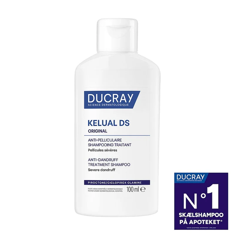 Ducray Kelual DS Original Anti-Dandruff Treatment Shampoo 100 ml, Hår, Shampoo, Skælshampoo