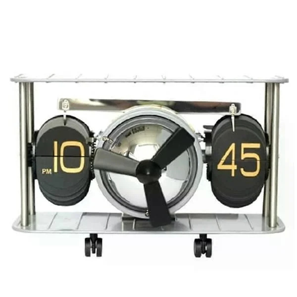 Skärmtidsklocka Ornament Automatisk Flipklocka Kreativ Design Modedekoration Automatisk Klocka Flip Heminredningshantverk