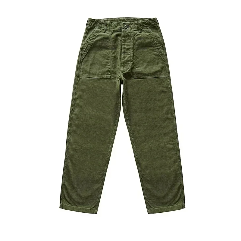 AliExpress - Ceaiss- Zhan OGknit Fatigue Utility Pants for Men, Classic Olive Sateen, Baker Pants, Satin Cotton, Original At Fit