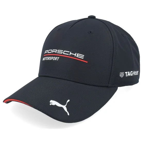 Porsche - Porsche Motorsport Team Black A-Frame Adjustable Adjustable Black Cap - @ Hatstore