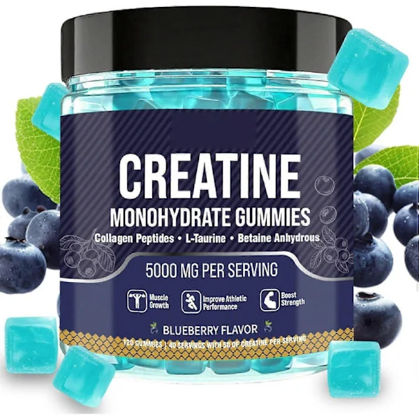 120-tæller nye Kreatin Gummies (sportsgummies)