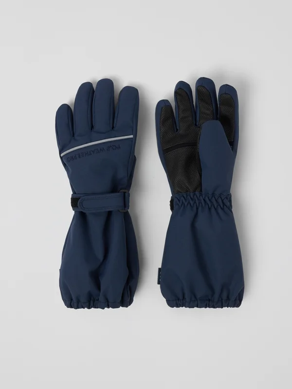 Polarn O. Pyret - Waterproof padded gloves - 3 - Childrenswear - blue