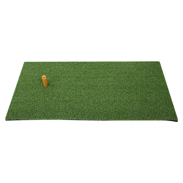 Golfmatta för slagträning inomhus och utomhus, gräsmattor för golfsvingträning med gummitee