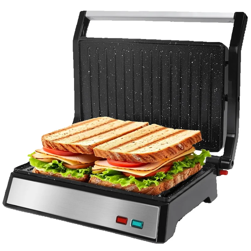 AliExpress - Aigostar Kontaktgrill für Sandwiches, Steak und als Panini Grill, Sandwichmaker mit Antihaftbeschichtung, 1500W Panini Grill mit 