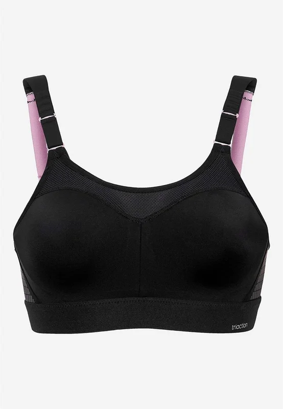 Triumph - Sports-bh med bøjle Triaction Control Lite i sort til damer i størrelse 70F - Cellbes