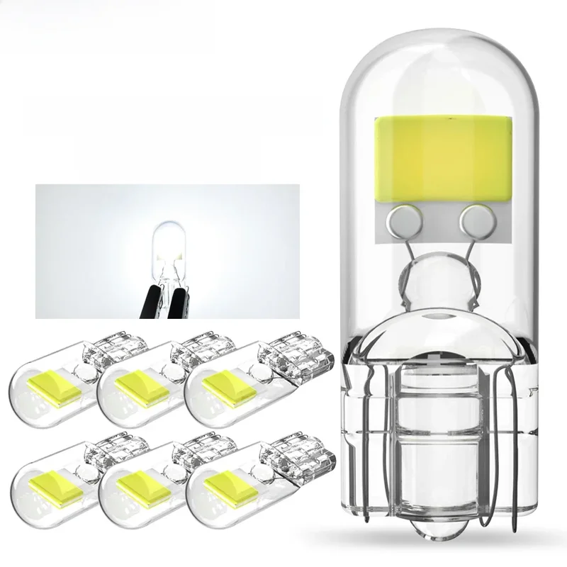 AliExpress - 2/6x W5W T10 ampoule Led Canbus W5W saphir COB ampoule à cale Led sans lecteur 6000K 168 194 Led 5w5 ampoule de lecture de dôme intérieur