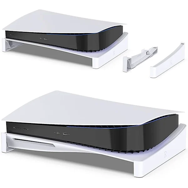 Horisontellt stativ för PS5, för PS5-tillbehör Bas vertikalt stativ Kompatibelt med Playstation 5 Disc & Digital Editions