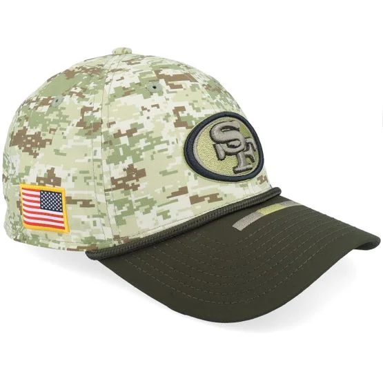 New Era - NFL Camo fitted Cap - San Francisco 49ers NFL 39THIRTY Salute To Service Camo Fitted @ Hatstore