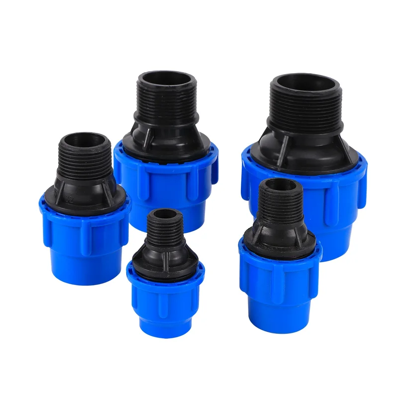 AliExpress - Filetage mâle 1/2 "3/4" 1 "1.2" 1.5 "à 20/25/32/40/50mm, connecteur droit de tuyau PE, système d'irrigation, raccord de Conversion de 