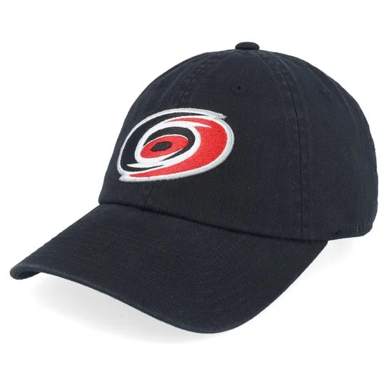 American Needle - NHL Zwart unconstructed Cap - Carolina Hurricanes Blue Line Black Dad Cap @ Hatstore