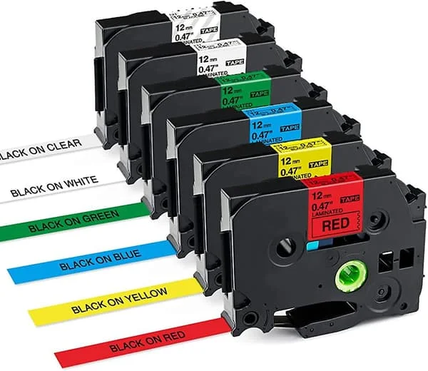 Kassettebånd Kompatibel Med Brother P-touch Tze-231 Tze-131 Tze-431 Tze-531 Tze-631 Tze-731 Tze Tz Tape 12mm Refill Til P Touch 1000 Pt H100lb H107 H