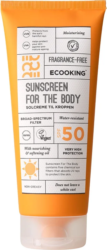 ECOOKING Ecooking Solcreme Krop SPF 50 200 ml, Hudpleje, Solcreme & Solpleje, Solcreme