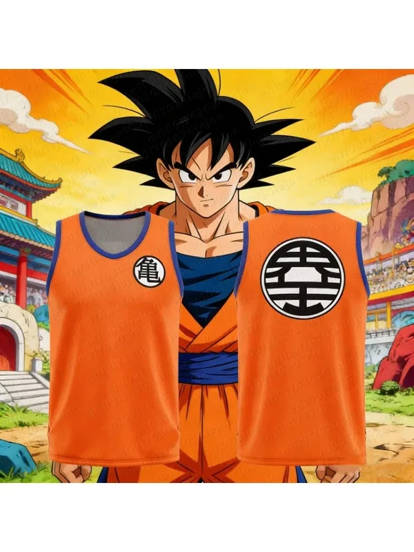 AliExpress - 2026 Sommer Dragon Ball Goku Übergroßes Anime-Print Herren Ärmelloses T-Shirt Trainingsweste Sommer Schnelltrocknend Leichtgewicht