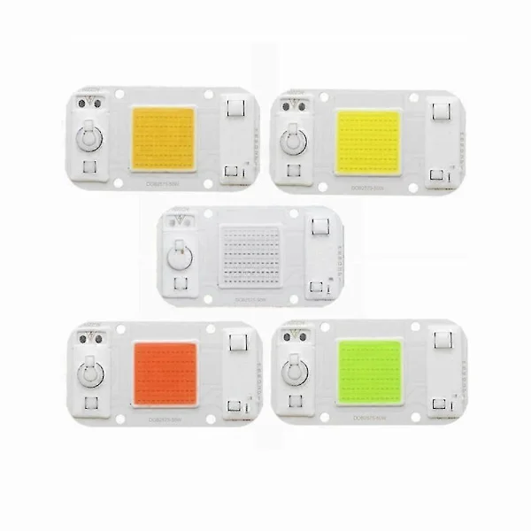 Lustreon 20w/30w/50w Varmvit/vit/blå/röd/grön Cob Led Chip Strålkastare Grön ljus Grön ljus 20W 20W Grön ljus