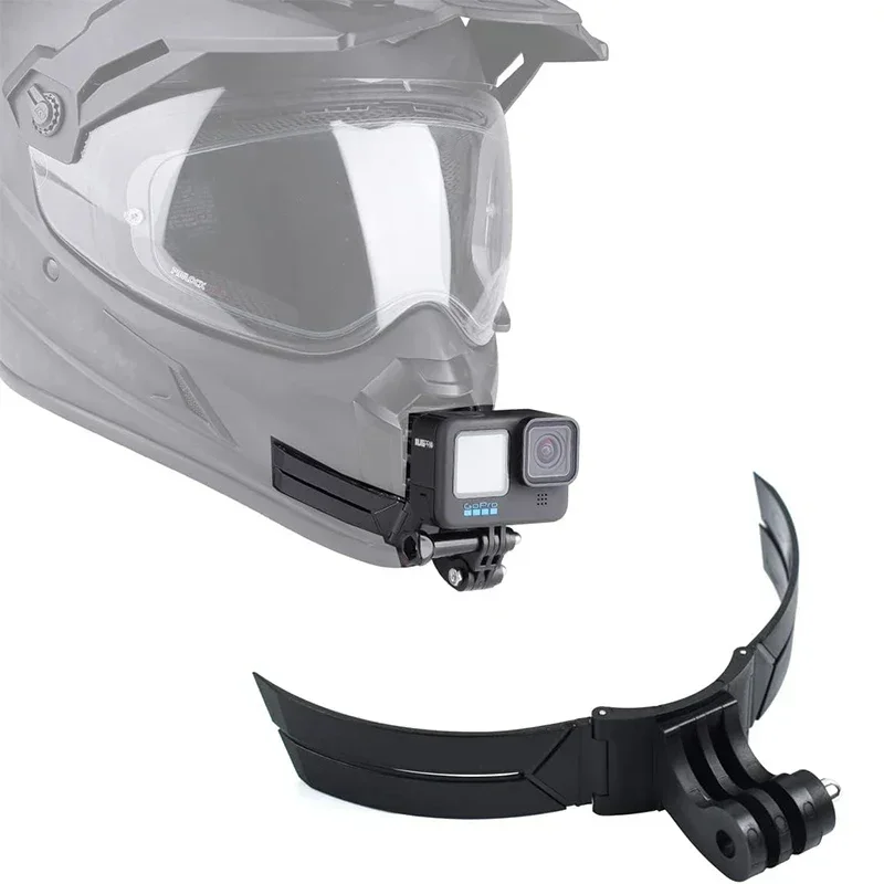 AliExpress - Support de menton pour casque de moto, support intégral pour GoPro 13 12 11 10 9 8 DJI Action 6 5 NANO, accessoire de caméra d'action