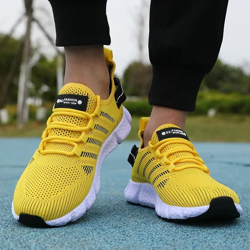 AliExpress - Running Shoes Men Sizes 36-46 Mesh Breathable Comfortable Summer Soft Soled Shoes Lightweight Versatile Tennis Training Shoes
