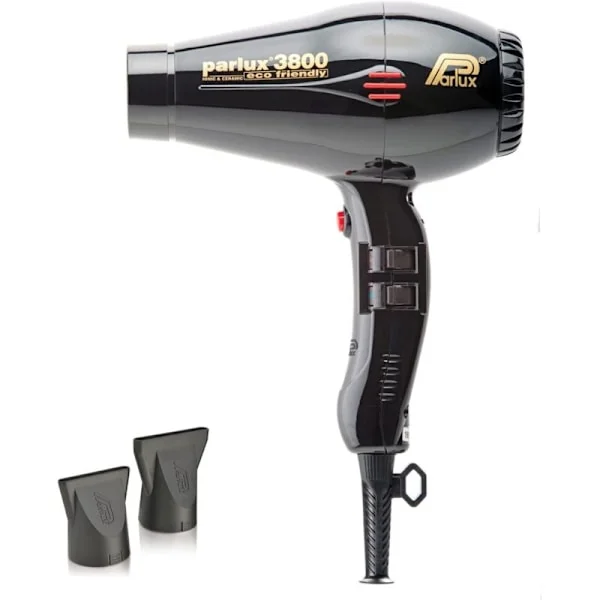 Parlux 3800 Ion Ceramic Hårfön 2100W Svart