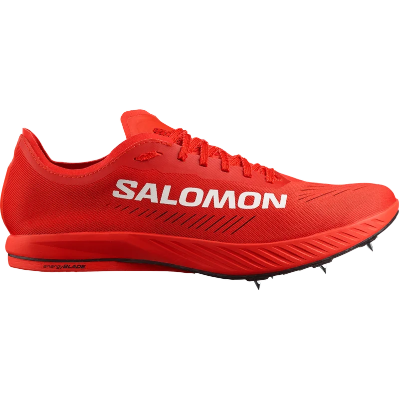 Salomon - Unisex Road Running Shoes S/LAB Stratos - Fiery Red / Fiery Red - 5