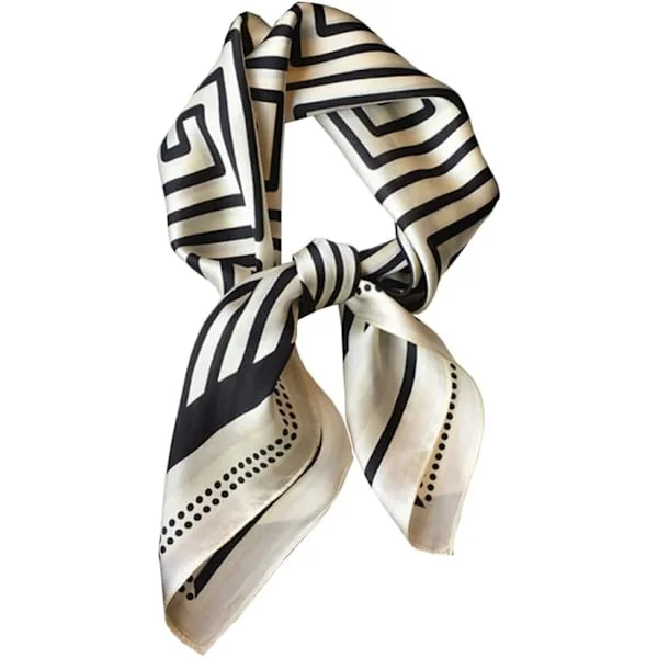 100% Pure Mulberry Silk Square Scarf for Hair - 27'x27' Women Men Natural Silk Scarf Headscarf