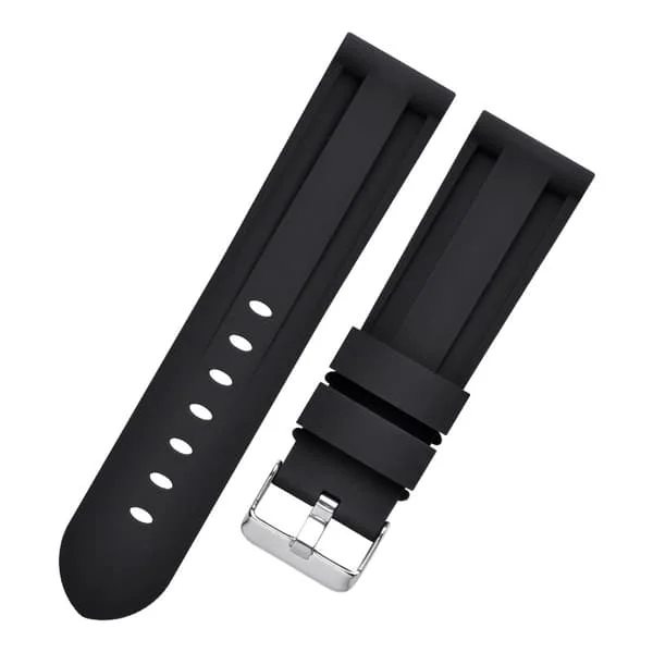 Silikonarmband för Panerai Luminor Marina Black 24 mm
