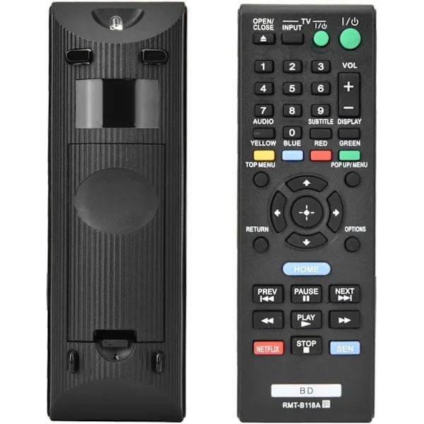 Bdp S185 til Sony Bdp S185 Abs Sort Rmt B118A Fjernbetjening til Sony Blu Ray-afspiller Bdp185C Bdpbx18 Bdpbx3100 Bdps185