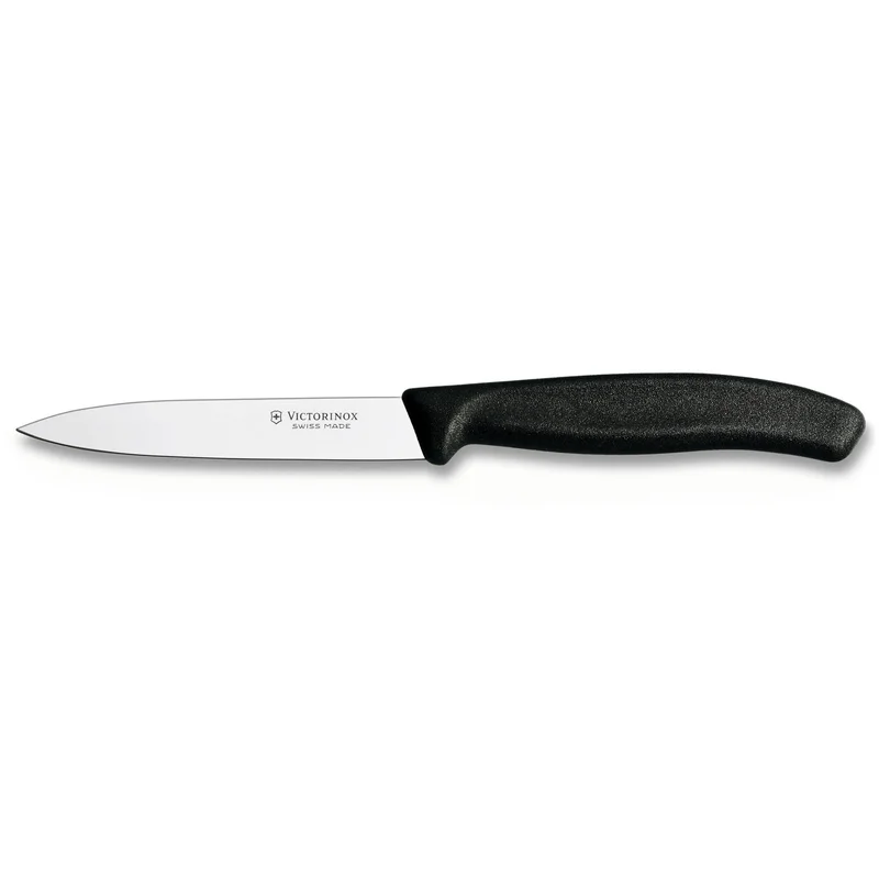 Victorinox Grönsaks- & Skalkniv Spetsig 10 cm Nylonhandtag Svart | Matlagning > Köksknivar > Kockknivar > Grönsakskniv | Bagaren och Kocken