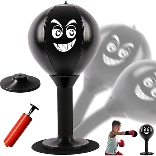 Desktop Punching Bag with Suction Cup, Powerful Stress Reliever for Office Desks and Benches, Desktop Punching Ball, Fun Stress Relief