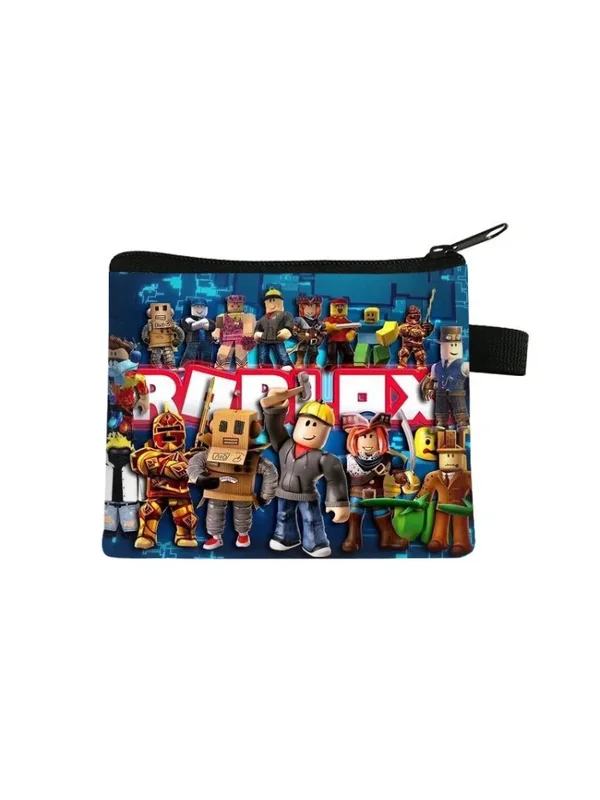 AliExpress - Porte-monnaie Roblox 13,5*11 cm, style dessin animé, jeu de monde virtuel, porte-cartes, porte-clés, pochette à monnaie
